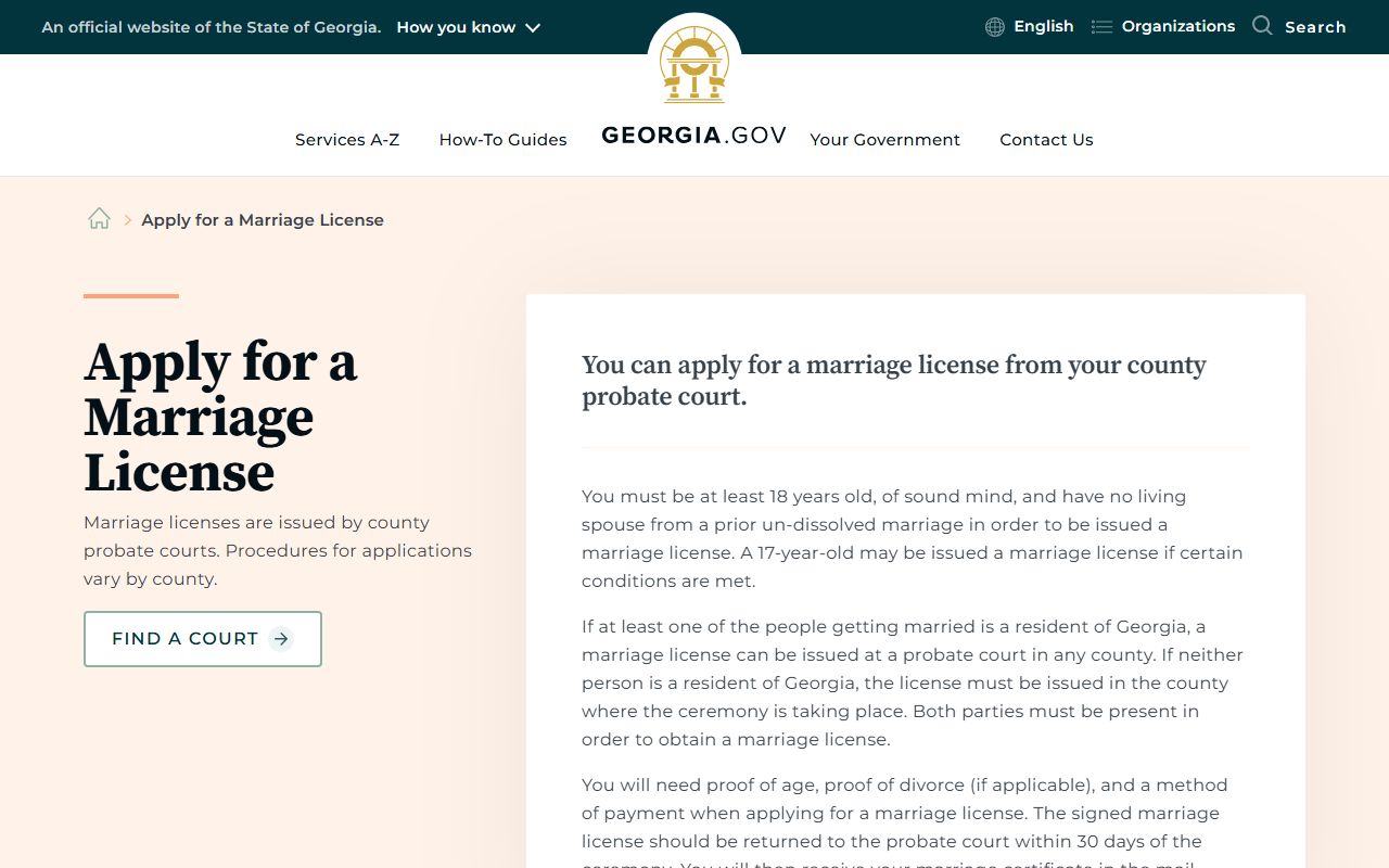 Dawson County marriage and divorce records Georgia marriage license overview